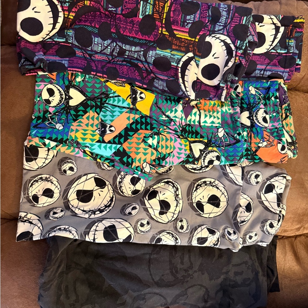 LuLaRoe Multicolor Patterned Leggings Halloween
